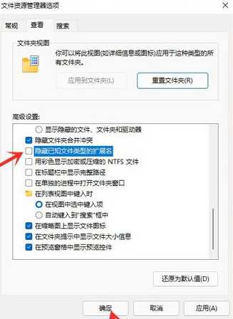 windows11系统文件后缀名怎么显示？(windows11如何显示文件扩展名)