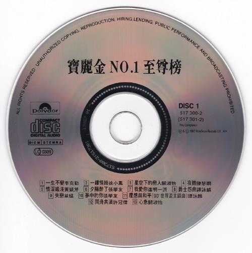 群星.1992-宝丽金NO.1至尊榜4CD【宝丽金】【WAV+CUE】