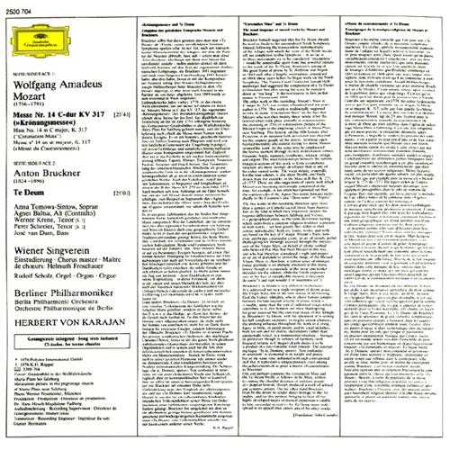 【古典音乐】卡拉扬《莫扎特·加冕弥撒、布鲁克纳·感恩赞》2013[FLAC+CUE整轨]